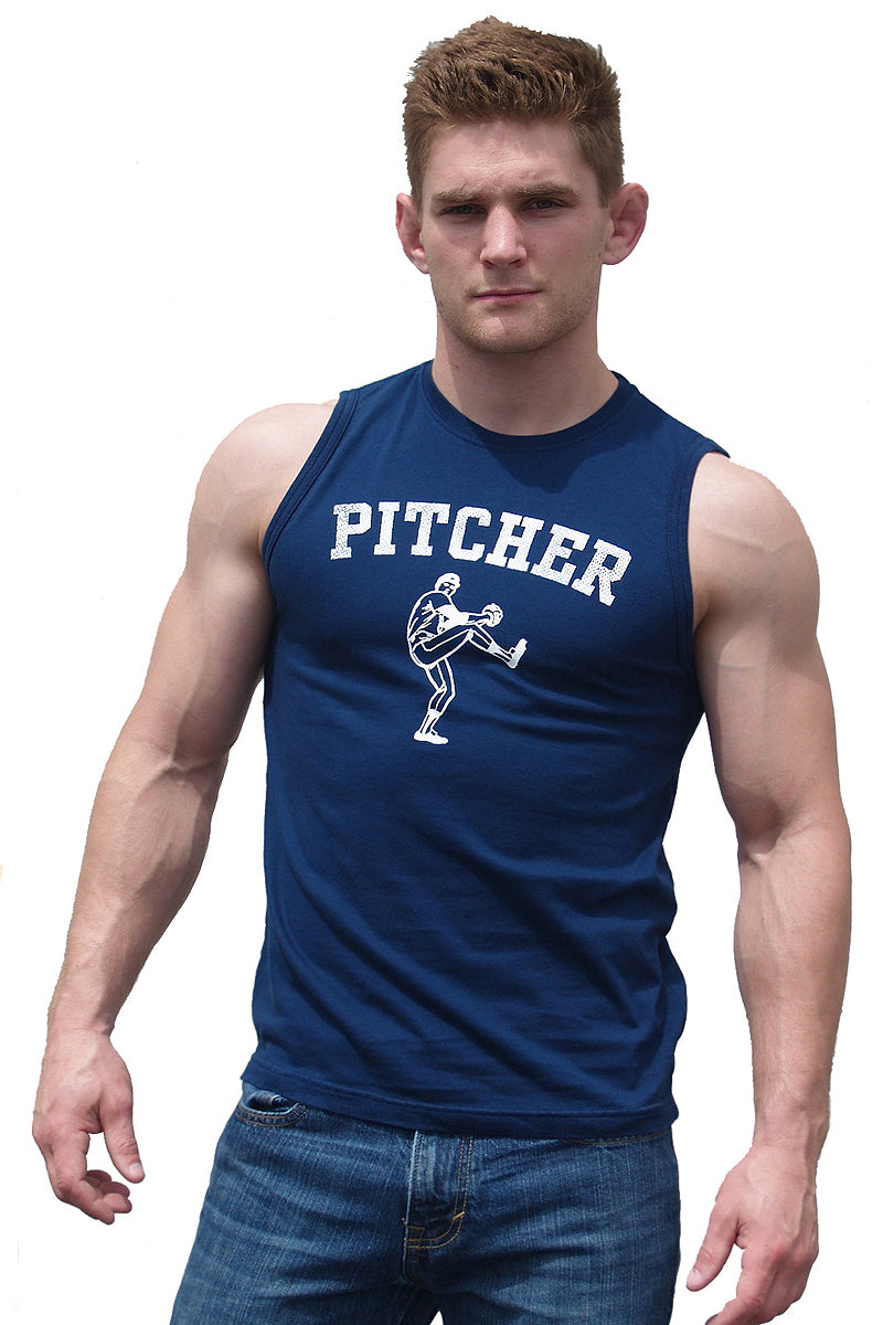 Ajaxx63 Pitcher Sleeveless Athletic Gay Pride T-shirt for LGBTQ