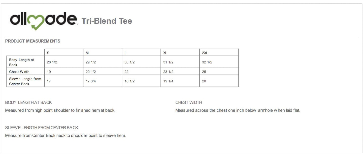 White Athletic Tri - blend Barefront - Ajaxx63