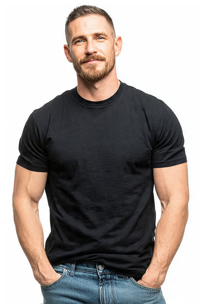 Black Athletic Tri-blend Barefront