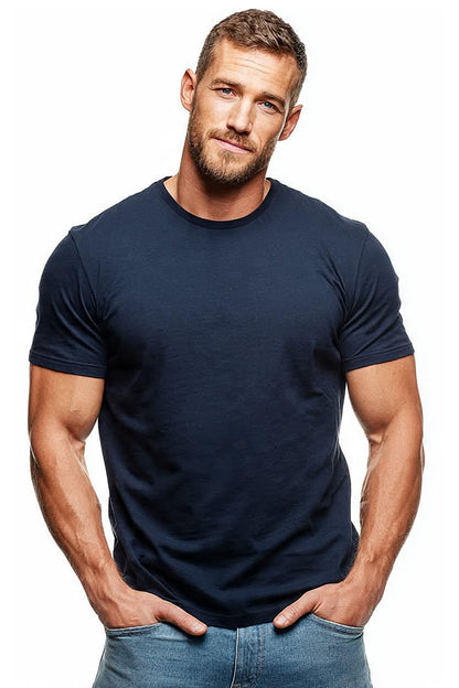 Navy Athletic Tri-blend Barefront