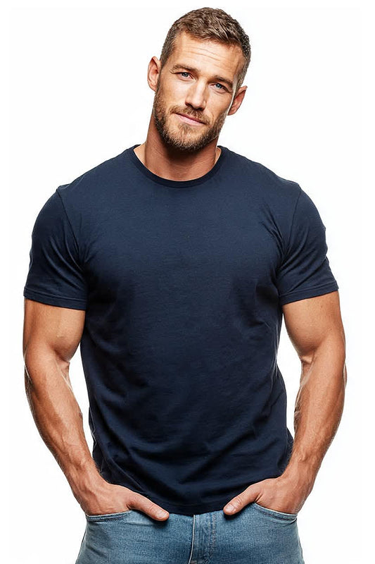 Navy Athletic Tri-blend Barefront