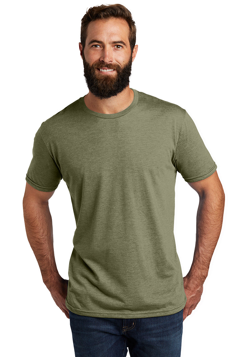 Military Green Athletic Tri-blend Barefront