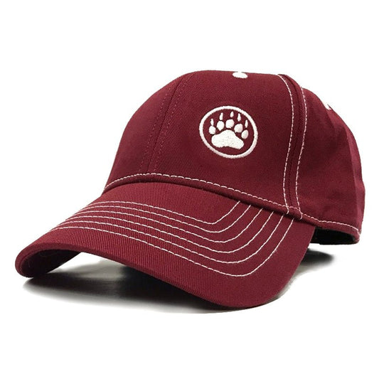 Bear Paw Logo Cap - Maroon - Ajaxx63