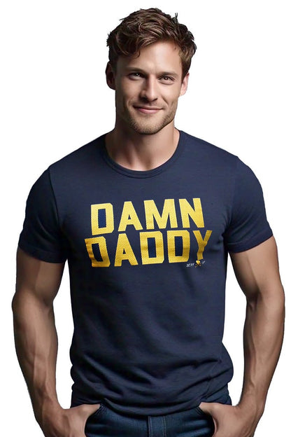 Daddy Graphic T-Shirt - Navy Tri - Blend - Ajaxx63 - Ajaxx63