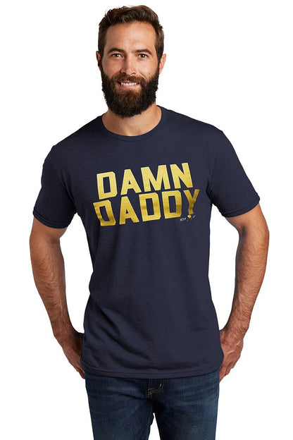 Daddy Graphic T-Shirt - Navy Tri - Blend - Ajaxx63 - Ajaxx63