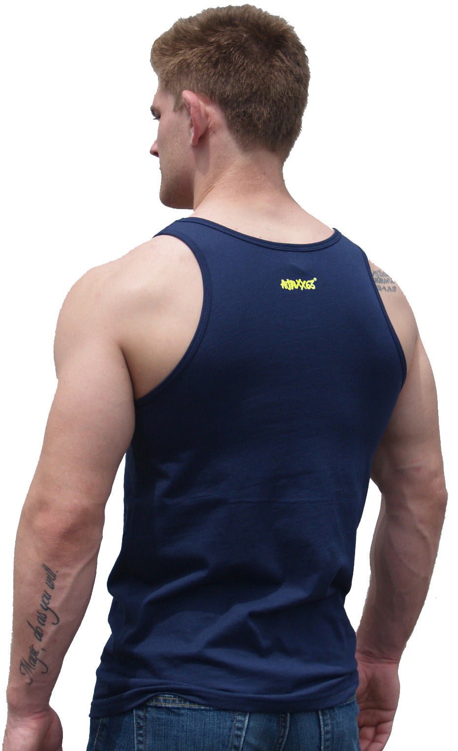 Daddy Graphic Tank Top - Navy - Ajaxx63 - Ajaxx63