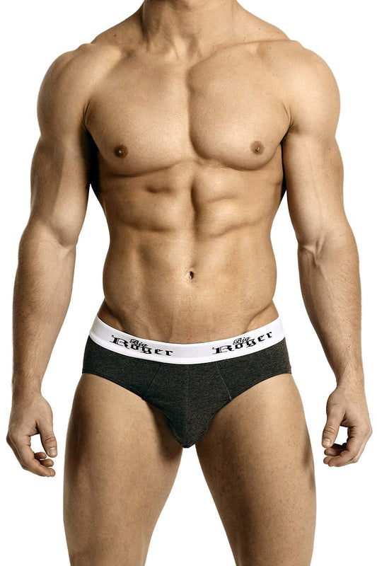 Men's Low - Rise Sport Brief - Grey - Ajaxx63 Big Roger - Ajaxx63
