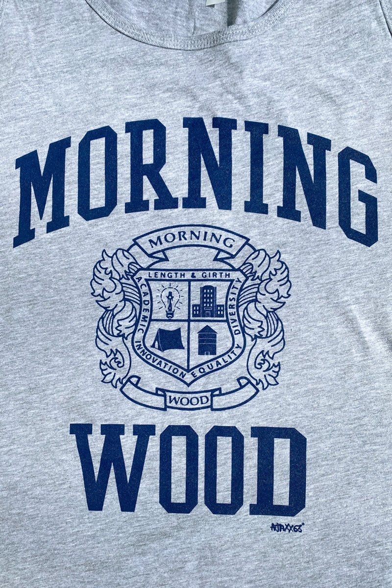Morning Wood Graphic Tank Top - Heather - Ajaxx63 - Ajaxx63
