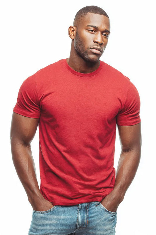 Red Athletic Tri - blend Barefront - Ajaxx63