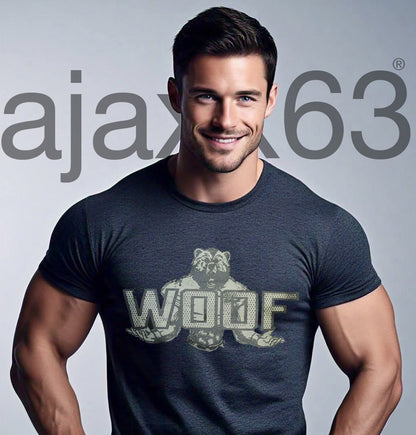 Woof - Bear - Tri - blend - Ajaxx63