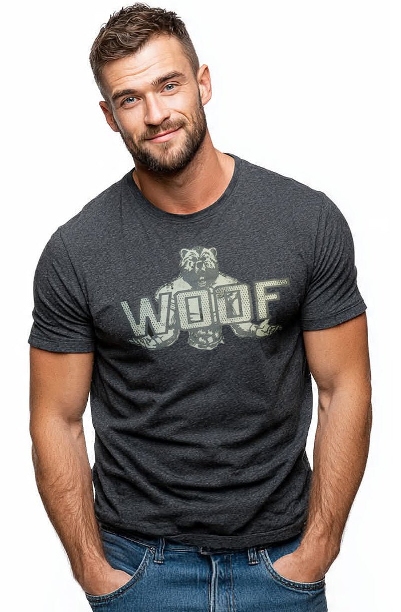 Woof - Bear - Tri - blend - Ajaxx63